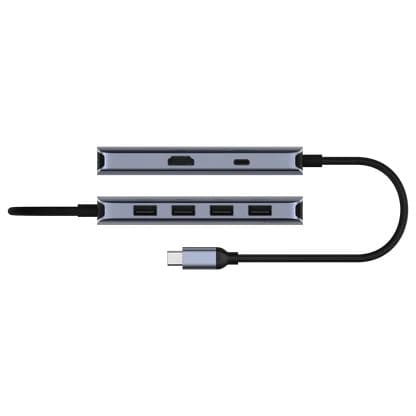 Cudy 6-in-1 4K 5Gbps USB-C HDMI Hub