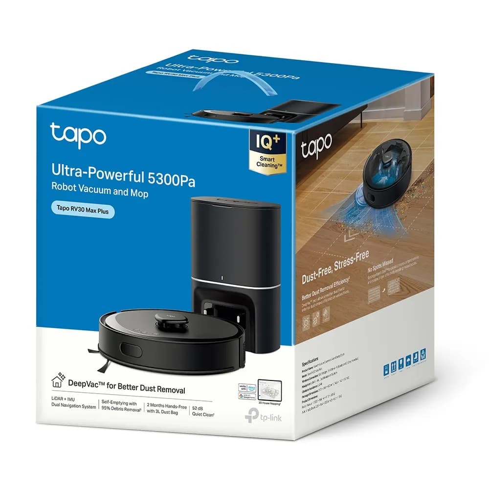 TP-Link Tapo RV30 Auto-Empty Vacuum &amp; Mop