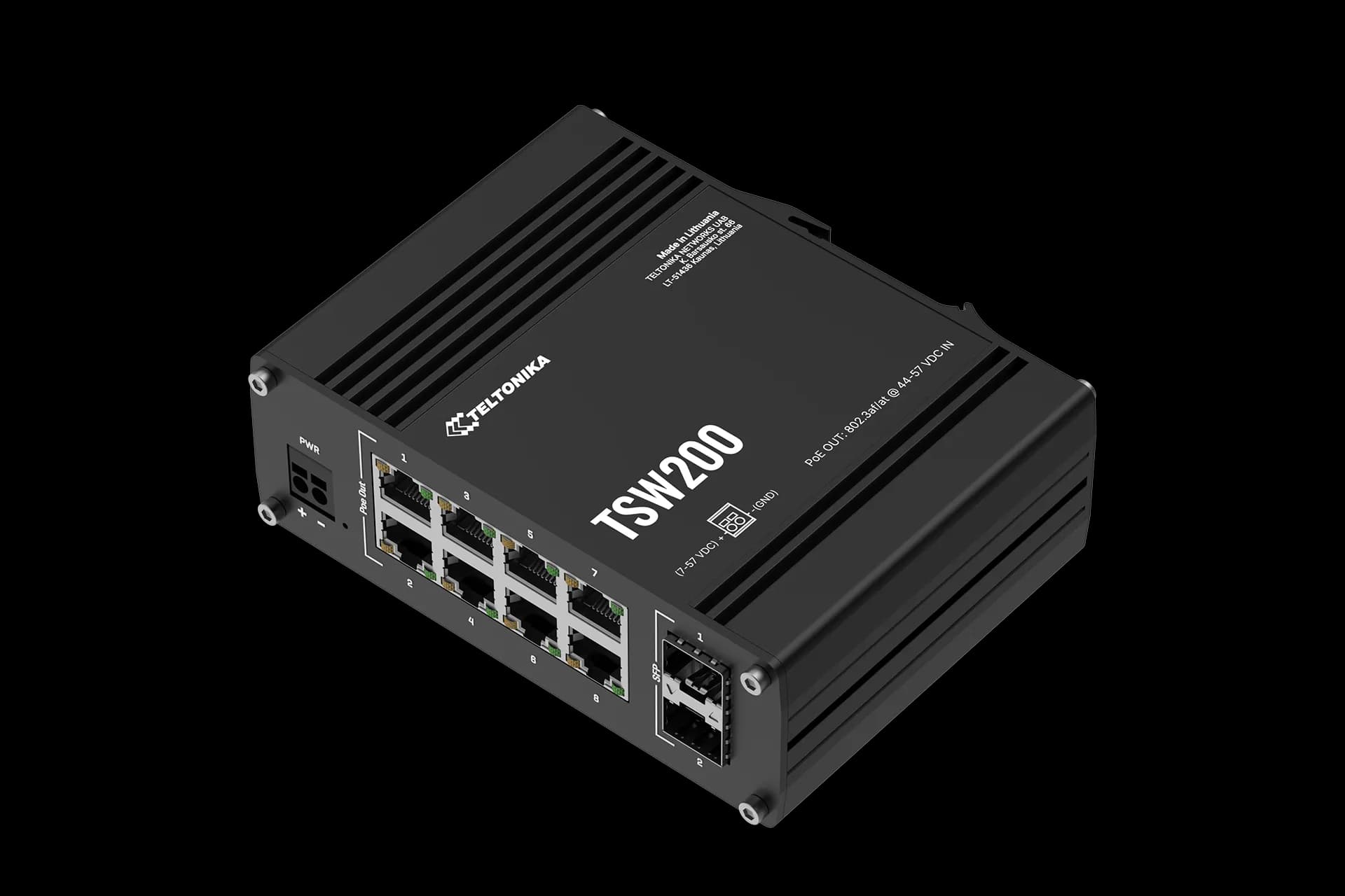 Teltonika 8-Port Gigabit PoE+ Ethernet Switch