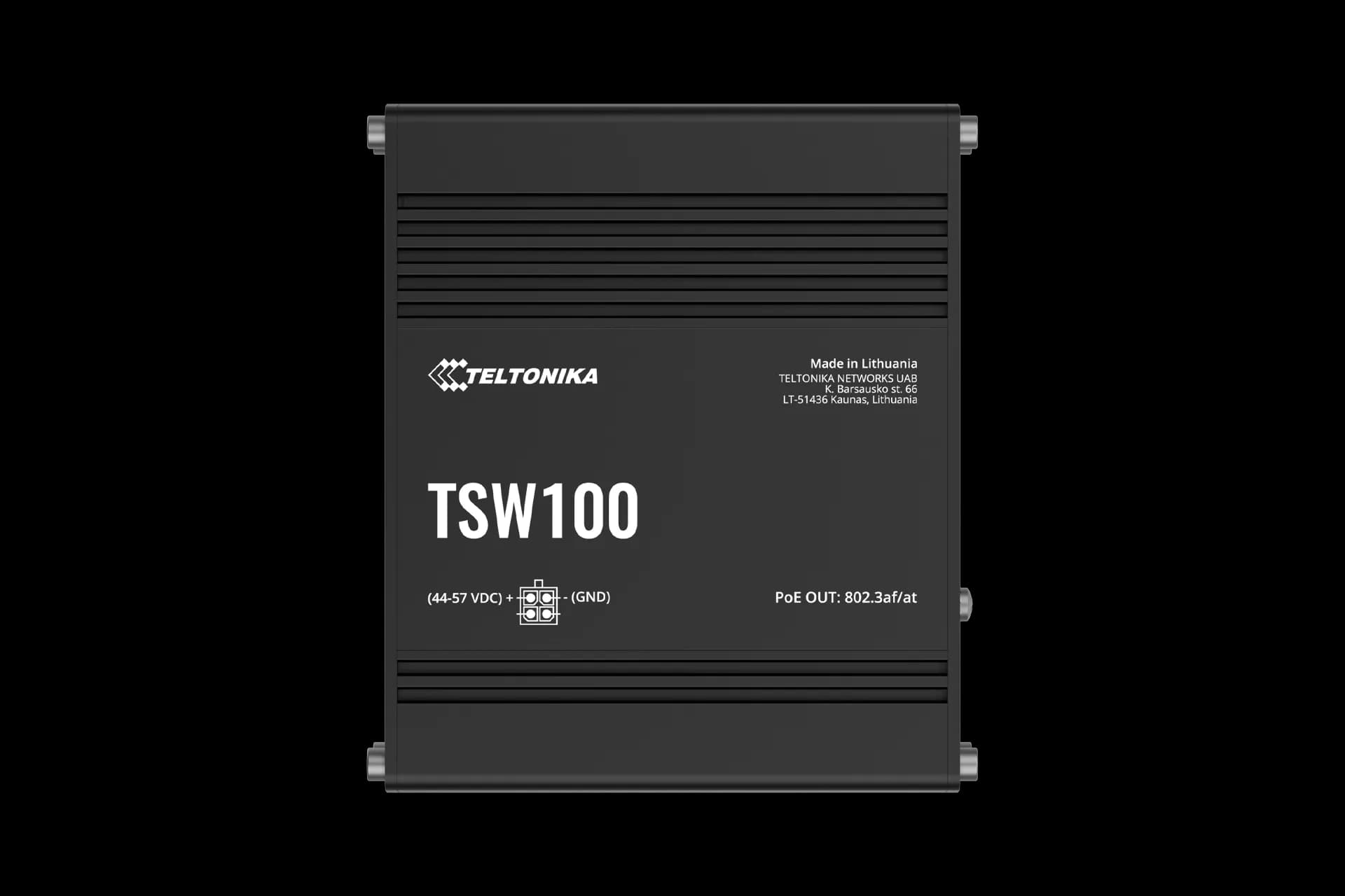 Teltonika Industrial Unmanaged 5 Port PoE+ Ethernet Switch