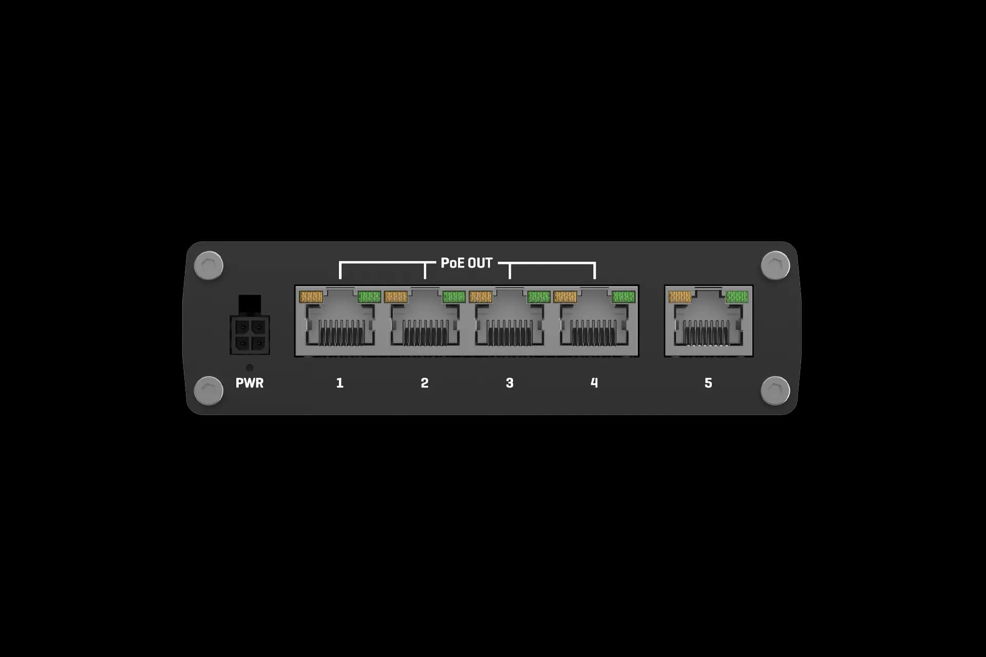 Teltonika Industrial Unmanaged 5 Port PoE+ Ethernet Switch