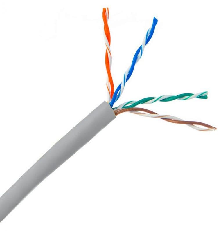 Essential CAT5e Indoor Ethernet Cable 305m Grey CCA UTP Pull Box