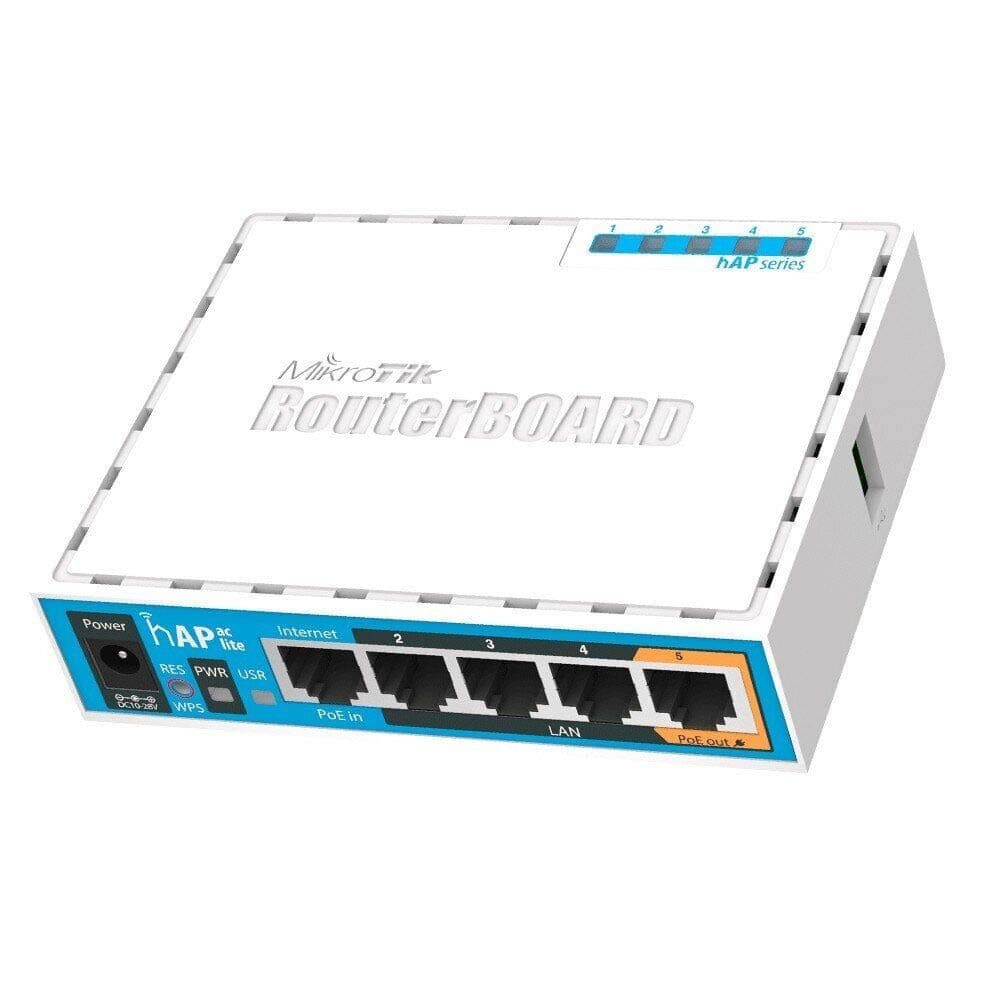 MikroTik hAP ac Lite 5 Port 2.4 / 5GHz  750Mbps WiFi 5 Router