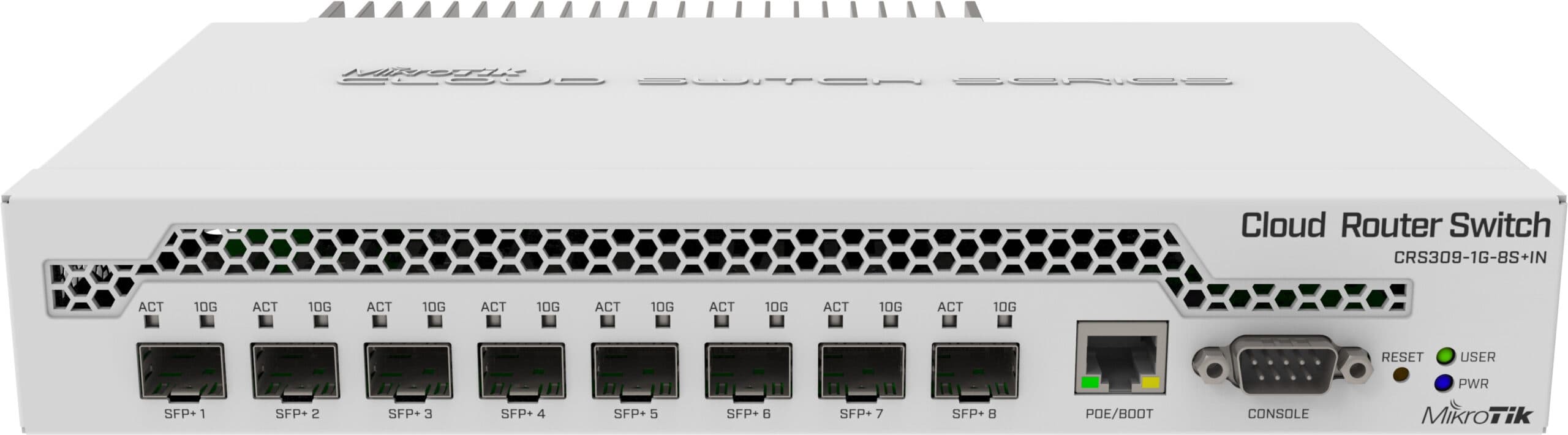 MikroTik Cloud Router Switch 8 Port SFP+ with PoE Input