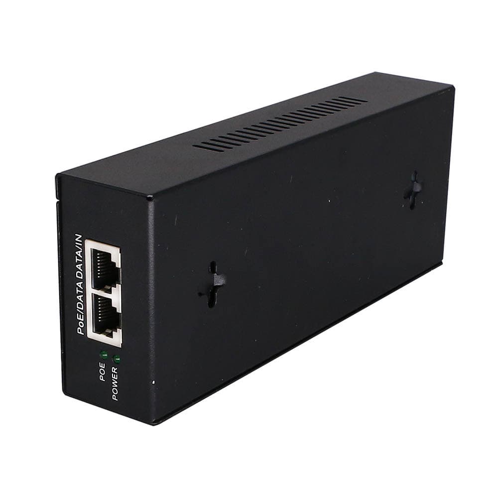 Gigabit Power over Ethernet (PoE) 55V, 1.63Amp 90 Watt (2 x RJ45) &amp; Cord.