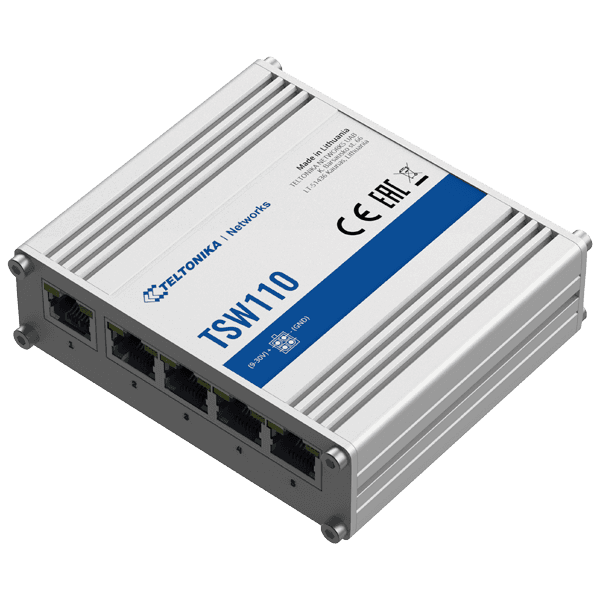 Teltonika 5-Port L2 Unmanaged Ethernet Switch