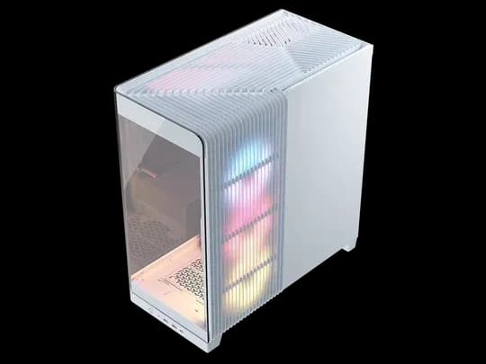 FRAME 4500X LX-R RGB LINK Panoramic Glass Mid-Tower PC Case; 3x RGB Fans Inclided; 4x 2.5'' ; 2x 3.5''; White