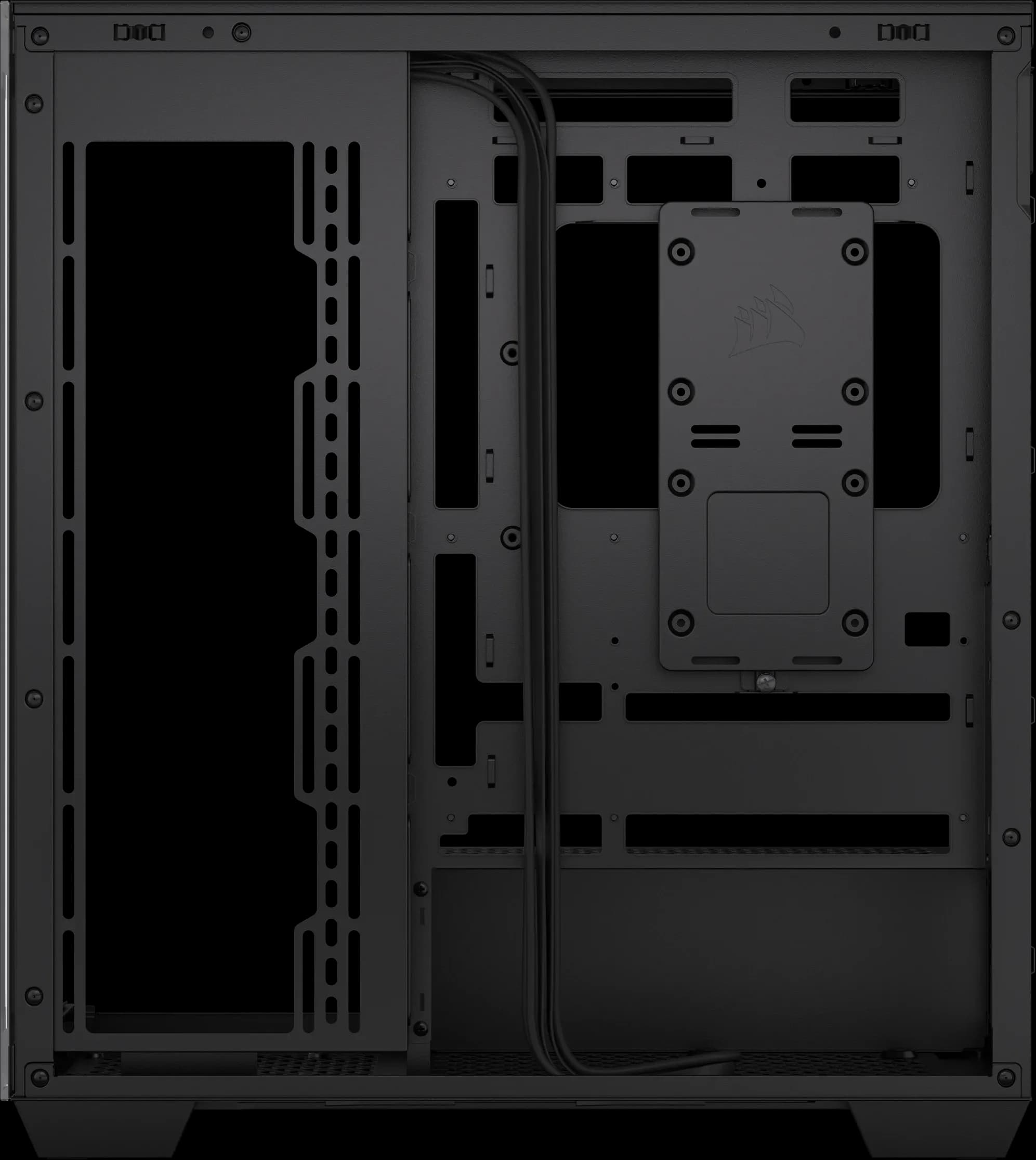 3500X Tempered Glass Black Mid-Tower PC Case; 2x 3.5'' | 2x 2.5'' Drive Bays; Up to 360mm Radiator compatible