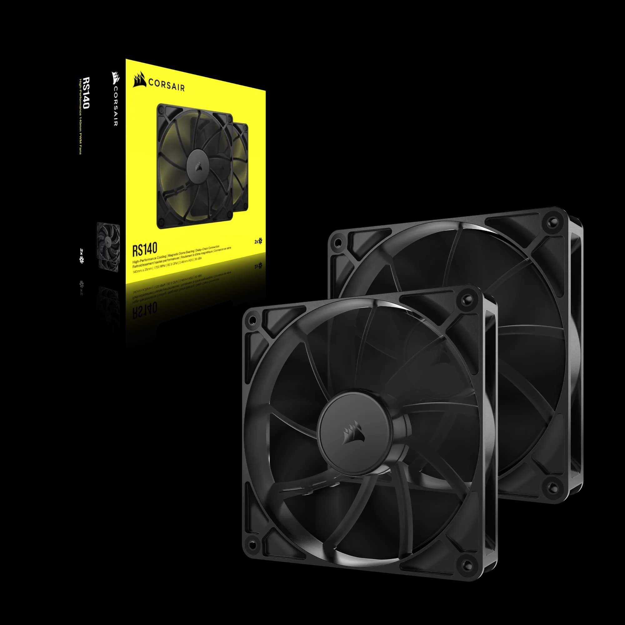 Corsair RS140 140mm PWM Fans Dual Pack